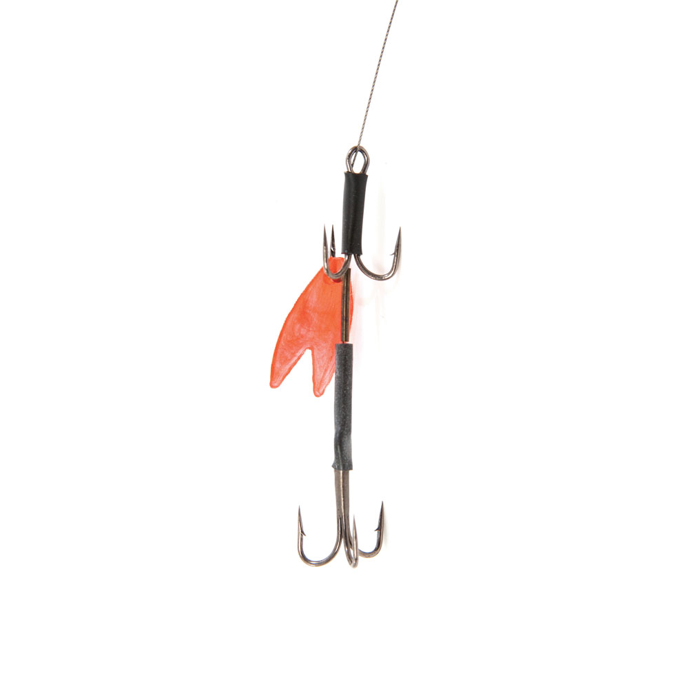 Leeda Pike Trace - Twin Treble Bait Rig - Size 6 trebles