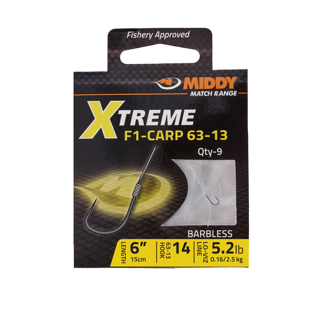 Middy Xtreme F1 Carp 63-13 Babrless Hooklengths