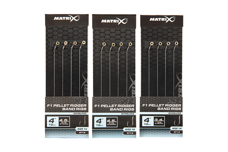 Matrix X5 F1 Pellet Rigger Band Rigs 4''