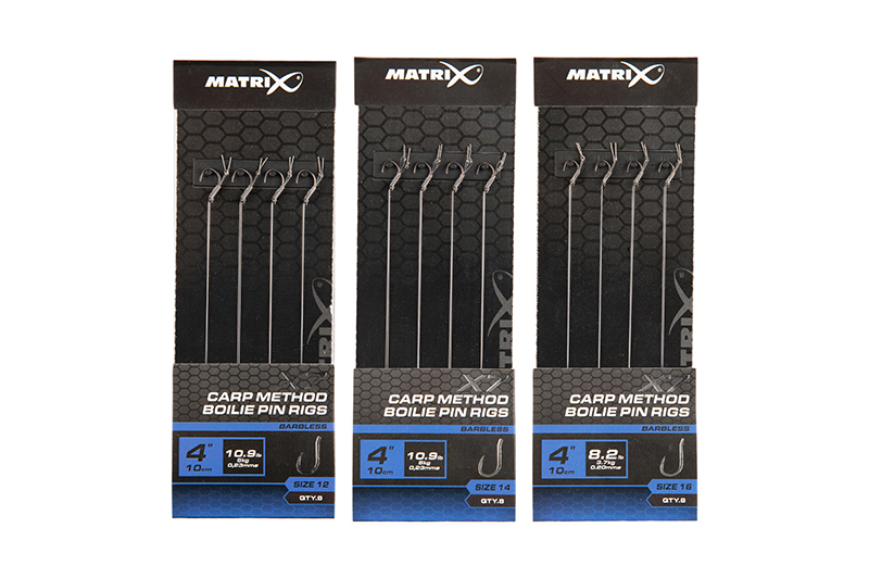 Matrix X7 Carp Method Boilie Pin Rigs 4''