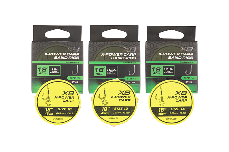 Matrix X8 X-Power Carp Band Rigs 18''