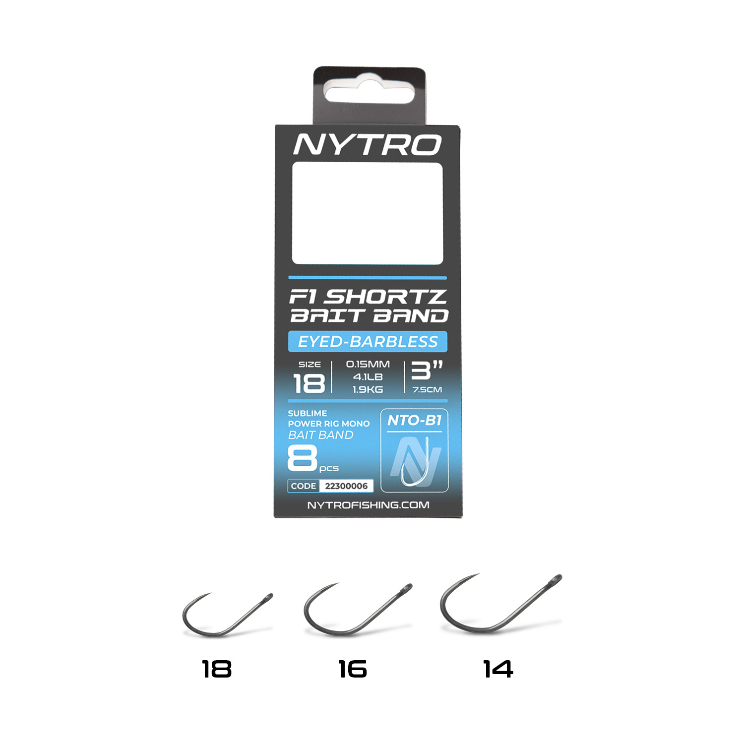 Nytro NTO-B1 F1 Shortz Bait Band 3''