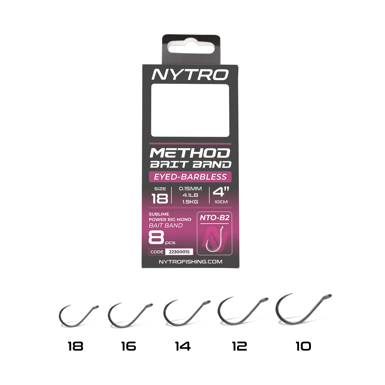 Nytro NTO-B2 Method Bait Band 4''
