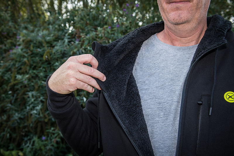 Matrix Sherpa Hoody Black Fishermania