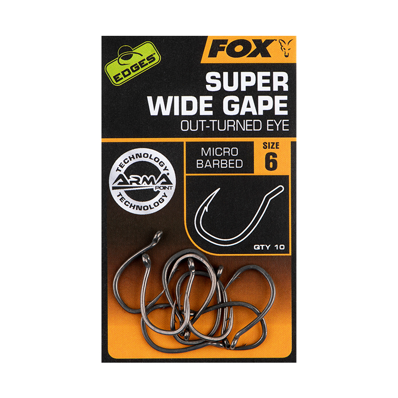 Fox Edges Super Wide Gape Out-Turned Eye Micro Barbed